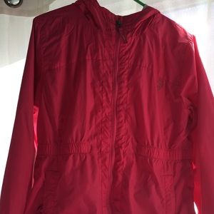 Pink L.L Bean rain coat